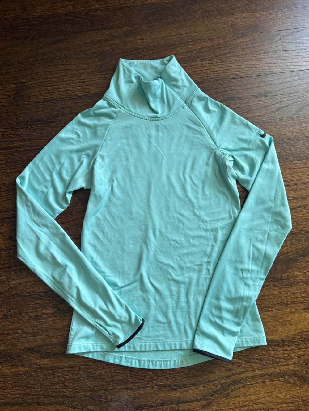 Nike Sky Blue Long Sleeve Mock/ Funnel Neck pullover